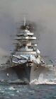 The Bismarck - largest German Warship Ever Built  WW2 WWII Re-Print 4x6 #0000