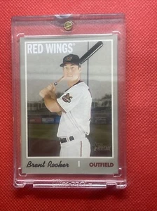2019 TOPPS HERITAGE MINORS BRENT ROOKER RC BLANK BACK SEALED 1 Of  1. W/COA - Picture 1 of 3