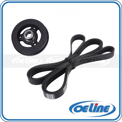 Harmonic Balancer 6PK2415 Serpentine Belt for 1996-2001 Jeep Cherokee 4.0L - Image 1 of 4