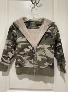 L.L. Bean Youth Kids 6X / 7 Full Zip Fleece Lined Camo Camouflage Hooded Jacket - Picture 1 of 3