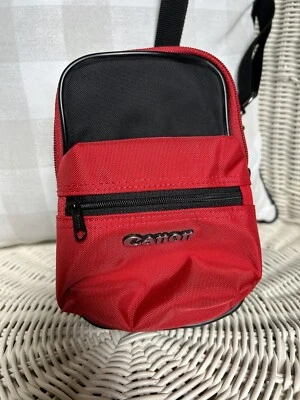 Canon Camera Case Mini Crossbody Bag Case And Strap Only Red Black Nylon - Image 1 of 4