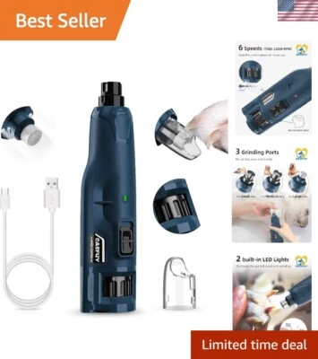 Professional Low Noise Pet Nail Trimmer with LED Lights - Gentle for Dogs & Cats - Image 1 of 4