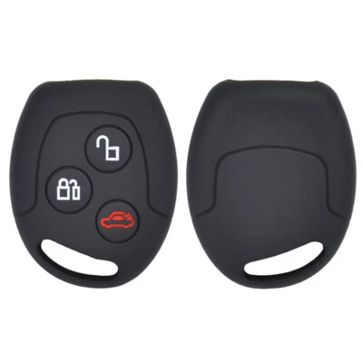 Silicone Car Key Cover Case For Ford Focus KA Galaxy Fiesta Mondeo Remote Fob - Image 1 of 4