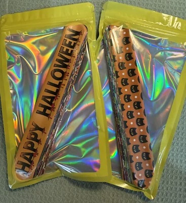 Pulseira de pressão Halloween festa infantil saque favor bolsa guloseimas prêmio - Imagem 1 de 3