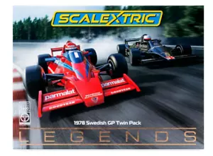 SCALEXTRIC C4392A 1978 F1 LOTUS/BRABHAM SWEDISH GP TWIN PACK BRAND NEW!! 1/32 - Picture 1 of 2