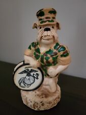 Vintage  P & K Products U.S. Marines Navy Musical Figurine "Halls of Montezuma"