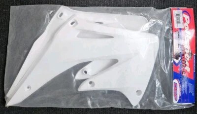 BRAND NEW POLISPORT HONDA CRF450R 2002-2004 WHITE RADIATOR SCOOPS - 8429000001 - Image 1 of 3