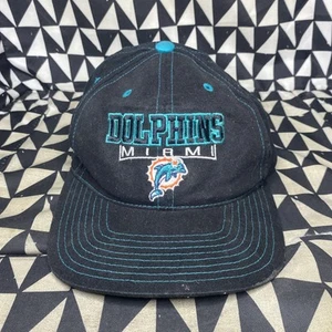 Vintage Miami Dolphins NFL Pro Player Hat Cap StrapBack Black - Picture 1 of 16