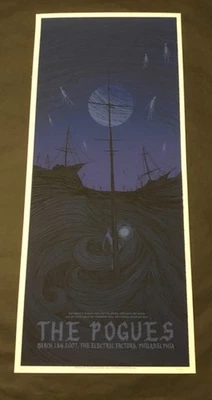 The Pogues Poster Daniel Danger Philadelphia 2007 # 69/180 Shane MacGowan M/NM - Image 1 of 4