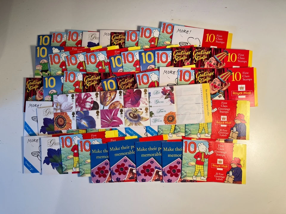 500 1st class stamps in 50 books of 10, FV £850. ref 551 — 第 1/1 张图片