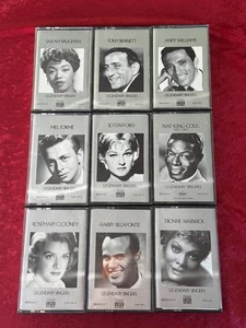 TIME LIFE Legendary Singers Easy Listening Popular 50s 60s Cassette Tape Lot - Picture 1 of 12