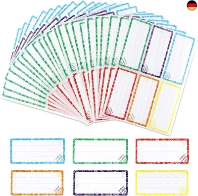 BANTI Etiketten Selbstklebend Namensaufkleber 150x Kinder Schule Buchetiketten
