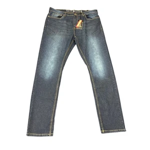 Beverly Hills Polo Club Mens Slim Fit Stretch Denim Jeans Size 36W 32L 36x32 New - Picture 1 of 7