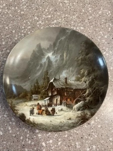 Muninger Collector Plate “Besuch des Warenhandlers” Winterimpressionen - Picture 1 of 5