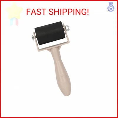 Rodillo de goma Yuecoom Brayer, rodillo de pegamento para grabado con mango de plástico de 9,5 cm/3,7 pulgadas Foto 1 de 2