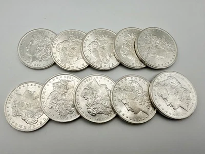 1884-O Morgan Silver Dollar BU Half Roll 10 Coins Brilliant Uncirculated - Image 1 of 4