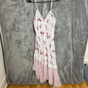 Vintage California Dynasty Nachthemd Damen XS S Rose Cottagecore Fairy Coquette - Bild 1 von 11