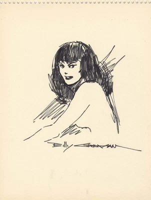 BILLY GRAHAM 🦇 (VAMPIRELLA #1 - 1969) 🦇 ORIGINAL SIGNED ART!! RARE!! - Image 1 of 4