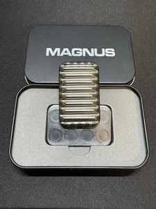 š„Magnus Crinkle Titanium with Zirc Inlay on Stainless Plates 3 Click Sliderš„ - Picture 1 of 6