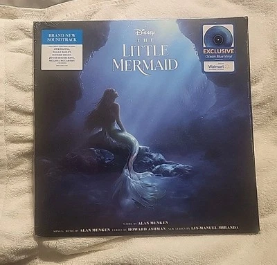 Disney The Little Mermaid Soundtrack Sealed Ocean Blue Vinyl Walmart Exclusive  - Image 1 of 4