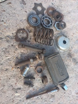 VINTAGE SUNBEAM  MIXED PARTS INCLUDING NEW FOOTREST RUBBER AS SEEN. - Image 1 of 3