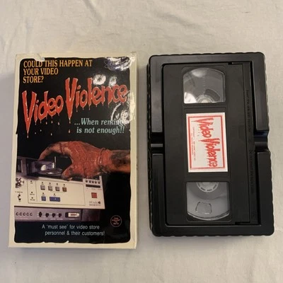 SUPER RARE Video Violence VHS Big Box Horror Tested - Image 1 of 4
