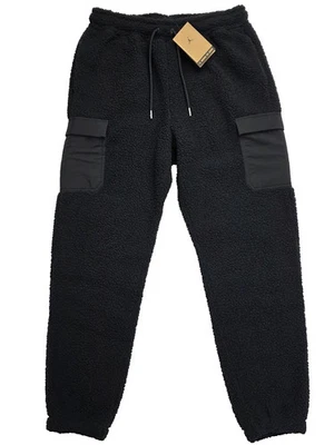 Nike Air Jordan Flight "Black" High Pile Fleece Cargo Joggers FV7450-010 Size M - Image 1 of 4
