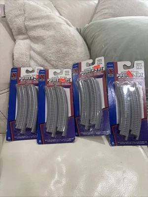 4 PACKS Life-Like 7803 Power-Loc 9 3/4" Radius Curved Track N Scale 4 Pieces EA - Image 1 of 4