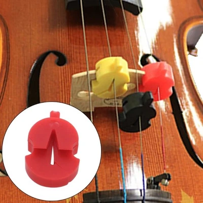 Soft Rubber Violin Practice Mute Ukulele Tuner Violin Mute Practice Silencers - Image 1 of 4