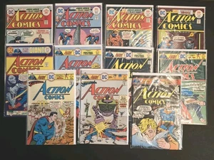 LOTTO VINTAGE (11) FUMETTI DC ACTION COMICS SUPERMAN ANNI 70 OTTIME CONDIZIONI - Foto 1 di 12