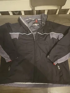 Chaqueta con Capucha Nike Clima Fit Cremallera Completa Negra Para Hombre Talla Grande Buen Estado - Imagen 1 de 5