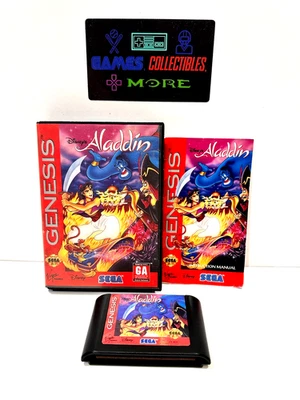 Disney's Aladdin (Sega Genesis, 1993) Complete Fully TESTED CIB Authentic - Image 1 of 4