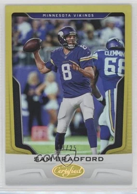 2017 Certified Mirror Gold /25 Sam Bradford #83 - Image 1 of 2