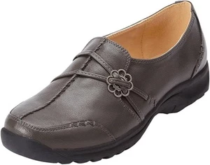 Comfortview womens Natalia 11w Dark Brown Loafers NIB Slip On - Picture 1 of 5