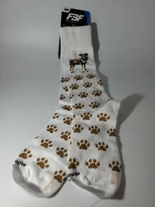 Bemalte Hundepfotenabdrücke St. Louis Zoo Socken Crew Medium 5-10 Neu - Bild 1 von 6