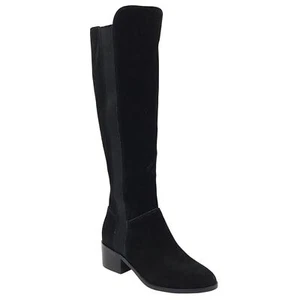 Steve Madden Women Giselle Pull On Knee High Riding Boots Size US 6.5M Black - Picture 1 of 5