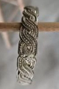 Vintage Sterling Silber Armreif Sterling Keltisch - Bild 1 von 4