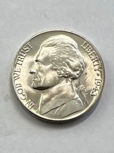 1943-P Philadelphia Mint Jefferson War Nickel 35% Silber - Bild 1 von 3