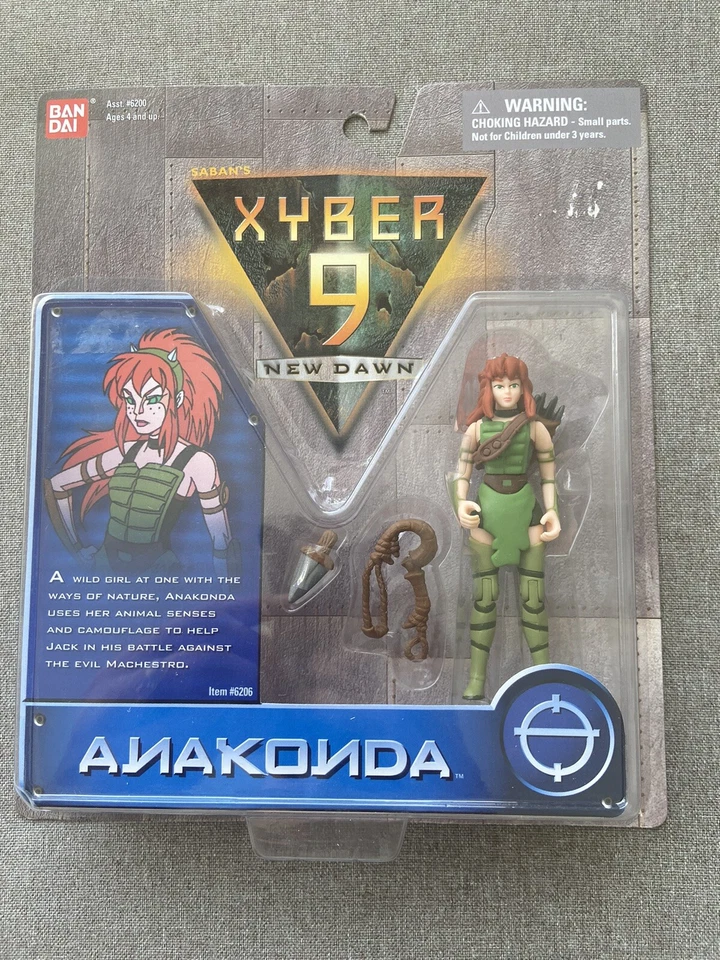 Xyber 9 Dawn Anakonda Bandai Action Figure 1999 Release