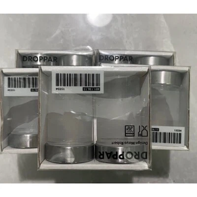 Tarros de especias esmeriladas de vidrio IKEA DROPPAR 3 OZ. 12 frascos Maya Roberts Foto 1 de 2