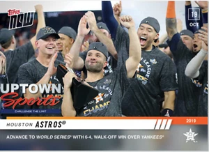 Astros - MLB TOPPS NOW® Card 1037 - ADVANCE TO THE World Series - Picture 1 of 2