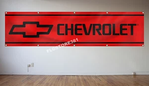 Chevrolet Banner Flag 2x8Ft Chevy Car Truck Racing Flag Decor Garage Man Cave - Bild 1 von 2