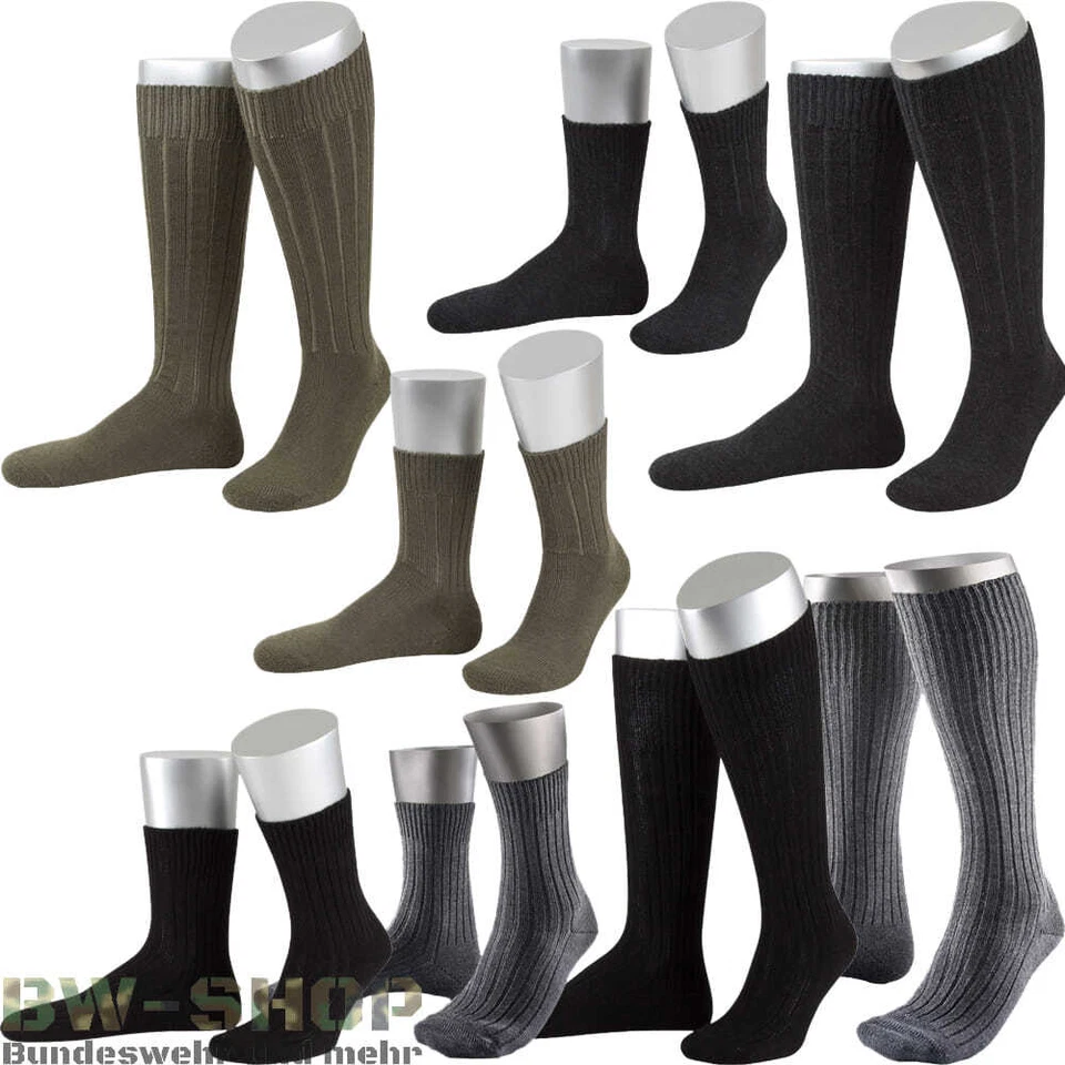 ORIGINAL BUNDESWEHR SOCKE / STRUMPF PLÜSCHSOHLE BW WINTER SOCKEN STRÜMPFE MERINO