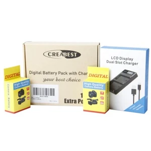 Power Battery (2-Pack) and Dual Charger for Fujifilm NP-W126, NP-W126S - Picture 1 of 11