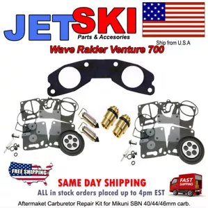 Yamaha Dual Mikuni Carburetor Rebuild Kit Needle/Seat- Carb Base Gasket XL 700_ - Picture 1 of 4