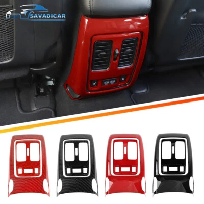 Para Jeep Grand Cherokee 2011-2020 2X Cubierta de salida de ventilación de aire trasera Accesorios de moldura Foto 1 de 4