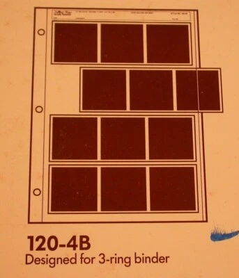 Print File 25 Sheets of 120-4B for 120 Film Type Stripes - New Old Stock - Image 1 of 3