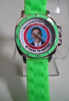 Reloj 44º Presidente de los Estados Unidos Barack Obama Banda de Silicona Moda Para Mujer, Niño Niña Foto 1 de 4