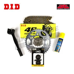 DID JT VR46 X-Ring Chain and Sprocket Kit for Kawasaki KLR650 C1-8 1995-02 - Picture 1 of 5