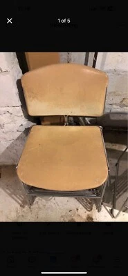 Juego de 8 sillas vintage Steelcase Max Stacker David Rowland 40/4 MCM modernismo Foto 1 de 4